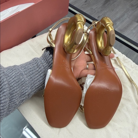 Cult Gaia Circe Sandal in Brass - Picture 9 of 11